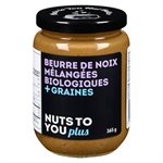 Nuts to You Organic Mixed Nut Butter + Seeds 365g