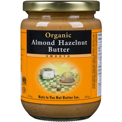 Nuts to You Nut Butter Beurre d'Amandes et Noisettes Crémeux Biologiques 365 g Nuts to You Nut Butter Beurre d'Amandes et Noisettes Crémeux Biologiques 365 g