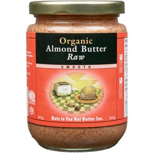 Nuts to You Nut Butter Smooth Organic Almond Butter Raw 365 g 