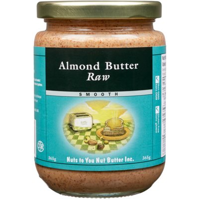 Nuts to You Nut Butter Beurre d'Amandes Cru Crémeux 365 g Nuts to You Nut Butter Beurre d'Amandes Cru Crémeux 365 g