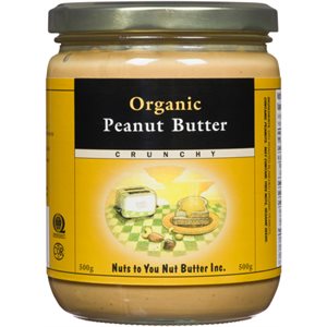 Nuts to You Crunchy Organic Peanut Butter 500 g 