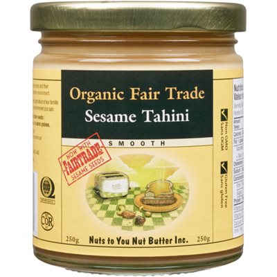 Nuts to You Nut Butter Smooth Organic Fair Trade Sesame Tahini 250 g 