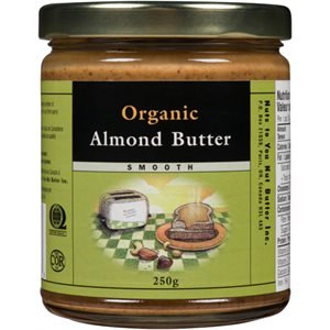 Nuts to You Nut Butter Smooth Organic Almond Butter 250 g 