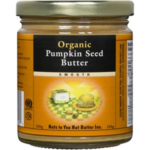 Nuts to You Nut Butter Inc. Pumpkin Seed Butter Smooth Organic 250 g 