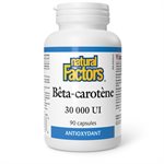 Natural Factors Beta Carotene  30,000 IU  90 Capsules