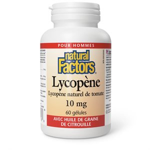 Natural Factors Lycopène 10 mg 60 gélules