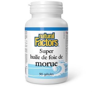 Natural Factors Super huile de foie de morue 90 gélules