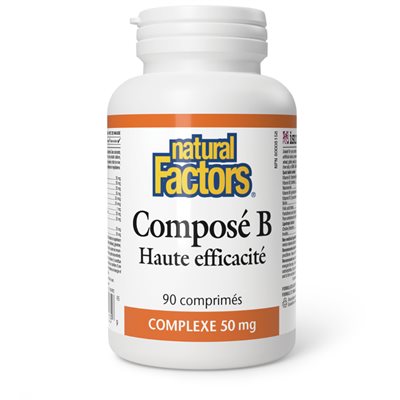 Natural Factors Hi Potency B Compound 50 mg COMPLEX 90 Tablets