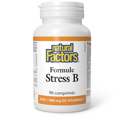 Natural Factors Formule Stress B avec 1 000 mg de vitamine C 90 comprimés