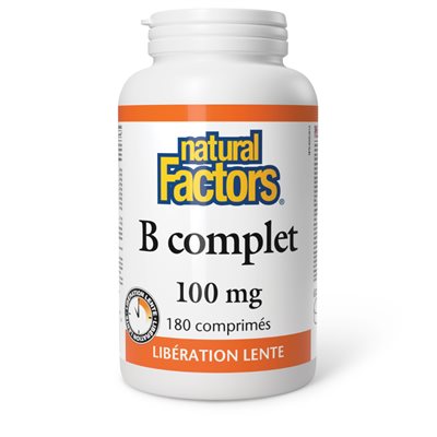 Natural Factors Complete B Timed Release 100 mg 180 Tablets