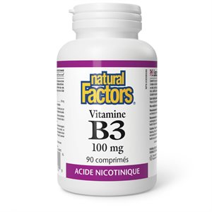 Natural Factors Vitamine B3 100 mg 90 comprimés