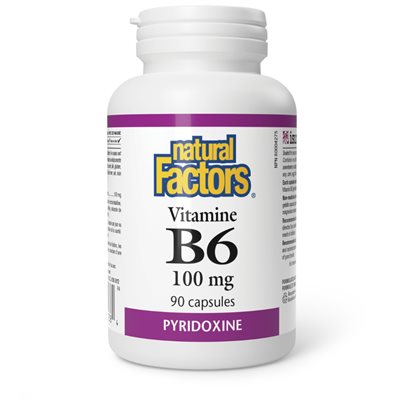 Natural Factors Vitamin B6 100 mg 90 Capsules