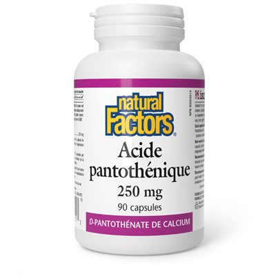 Natural Factors Pantothenic Acid 250 mg 90 Capsules