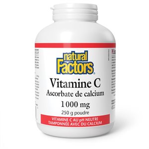 Natural Factors Vitamin C Calcium Ascorbate Powder 1000 mg 250 g Powder