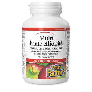 Natural Factors Hi Potency Multi Vegetarian Formula 90 Tablets