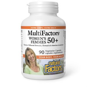 Natural Factors Women's 50+ MultiFactors® 90 Vegetarian Capsules