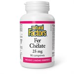 Natural Factors Iron Chelate   25 mg  90 Tablets