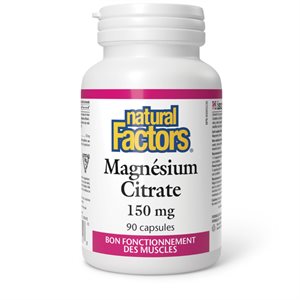 Natural Factors Magnésium Citrate 150 mg 90 capsules