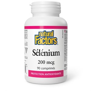 Natural Factors Sélénium 200 mcg 90 comprimés