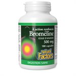 Natural Factors Bromelain Extra Strength  Pineapple Source   500 mg  180 Capsules