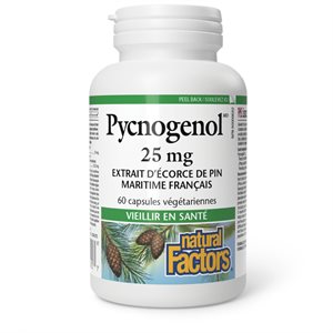 Natural Factors Pycnogenol 25 mg 60 Vegetarian Capsules