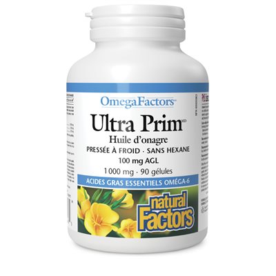 Natural Factors Ultra Prim Evening Primrose Oil 1000 mg 90 Softgels