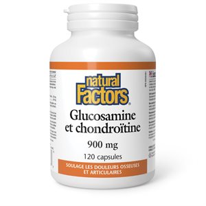 Natural Factors Glucosamine et chondroïtine 900 mg 120 capsules