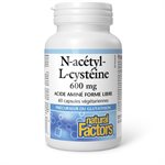 Natural Factors N-acétyl-L-cystéine  600 mg  60 capsules végétariennes