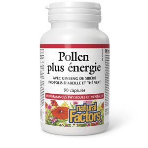 Natural Factors Pollen Plus énergie 90 capsules