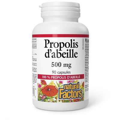 Natural Factors Propolis d'abeille 500 mg 90 capsules Natural Factors Propolis d'abeille 500 mg 90 capsules