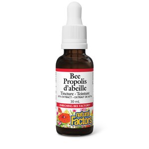 Natural Factors Bee Propolis Tincture 65% Extract 30 mL Liquid