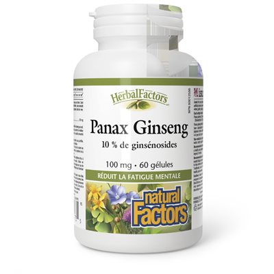 Natural Factors Panax Ginseng 100 mg 60 gélules