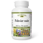 Natural Factors Saw Palmetto   500 mg  90 Capsules