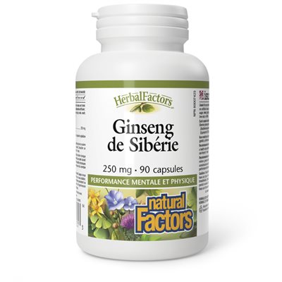 Natural Factors Siberian Ginseng 250 mg 90 Capsules