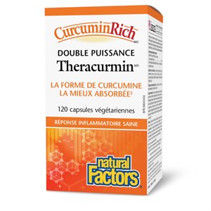 Natural Factors Theracurmin CurcuminRich Double Strength 60 mg 120 Vegetarian Capsules
