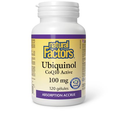 Natural Factors Ubiquinol Active CoQ10 100 mg 120 Softgels