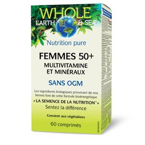 Whole Earth & Sea® Multivitamine et minéraux, Femmes 50+ 60 comprimés