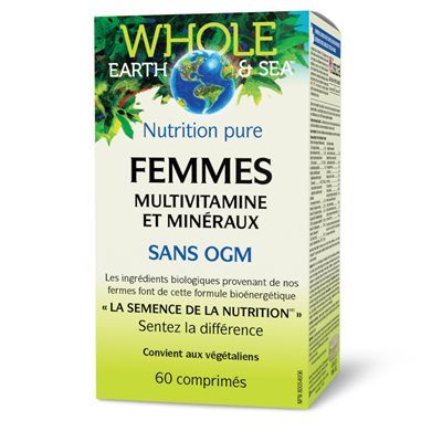 Whole Earth & Sea® Multivitamine et minéraux, Femmes 60 comprimés Whole Earth & Sea® Multivitamine et minéraux, Femmes 60 comprimés