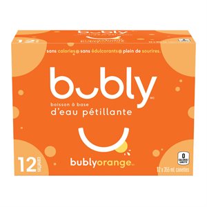 Bubly Sparkling Water Orange 12x355ml