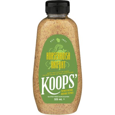 Koops Organic Horseradish Mustard 325ml