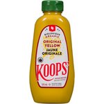 Koops Organic Mustard   Original Yellow 325ml