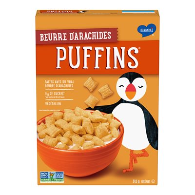 Barbaras Puffins Céréales Beurre d'Arachide 312 g