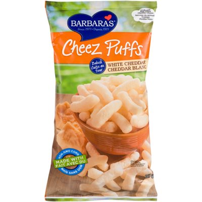 Barbara's Cheez Puffs Baked White Cheddar 155 g 155g