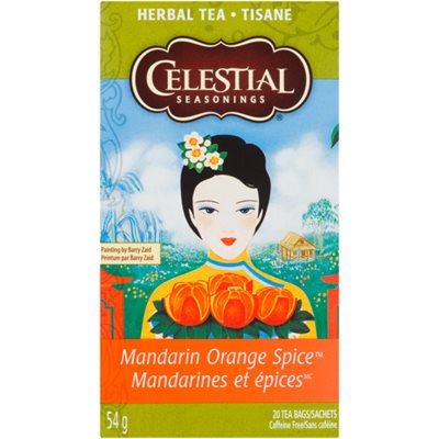 Celestial Seasonings Mandarin Orange Spice Herbal tea 20 Sachets