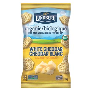 Lundberg Mini galettes de riz cheddar blanc bio