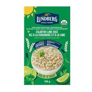 Lundberg Riz coriandre et lime en boîte (regénératif) bio 156g