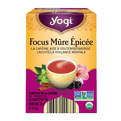 Yogi Spice Black Berry Focus tea 32g