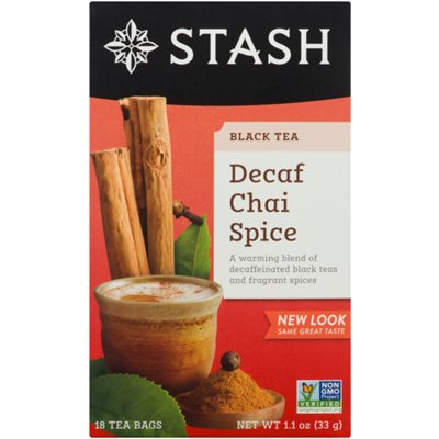 Stash Thé Noir Chai épicé Décaféiné 18 Sachets 33 g