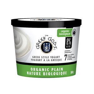 GREEK GODS TRADITIONAL PLAIN ORGANIC GREEK STYLE YOGURT 500g