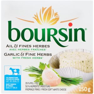 Boursin Fresh Soft White Cheese Garlic & Fine Herbs 39 % M.F. 150 g
